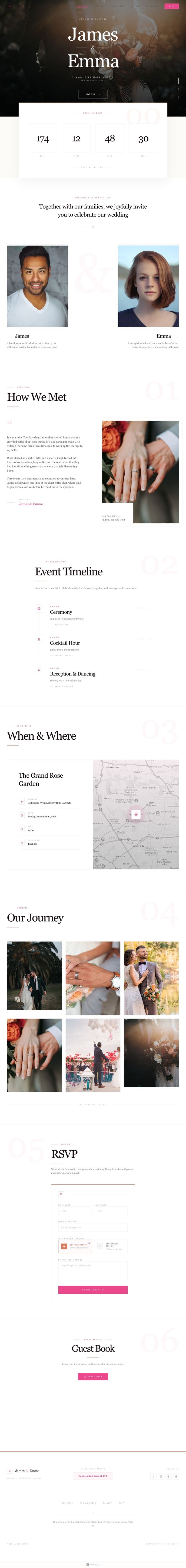 modern-romantic template preview